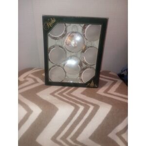 Christmas by Krebs Distinctive Glass Ornaments City Night Skyline Santa 8pk